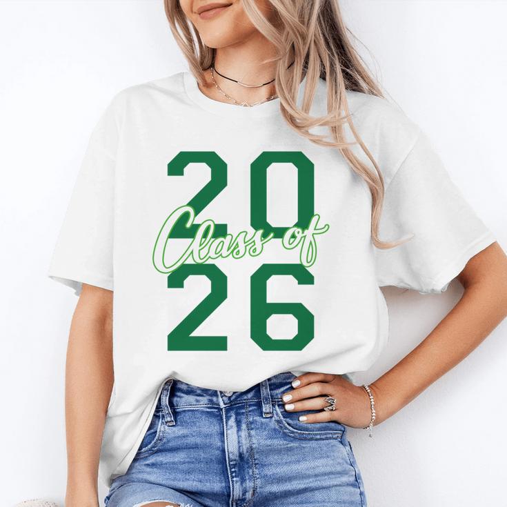 Class Of 2026 Graduation Varsity Green And On The Back Unisex T-Shirt