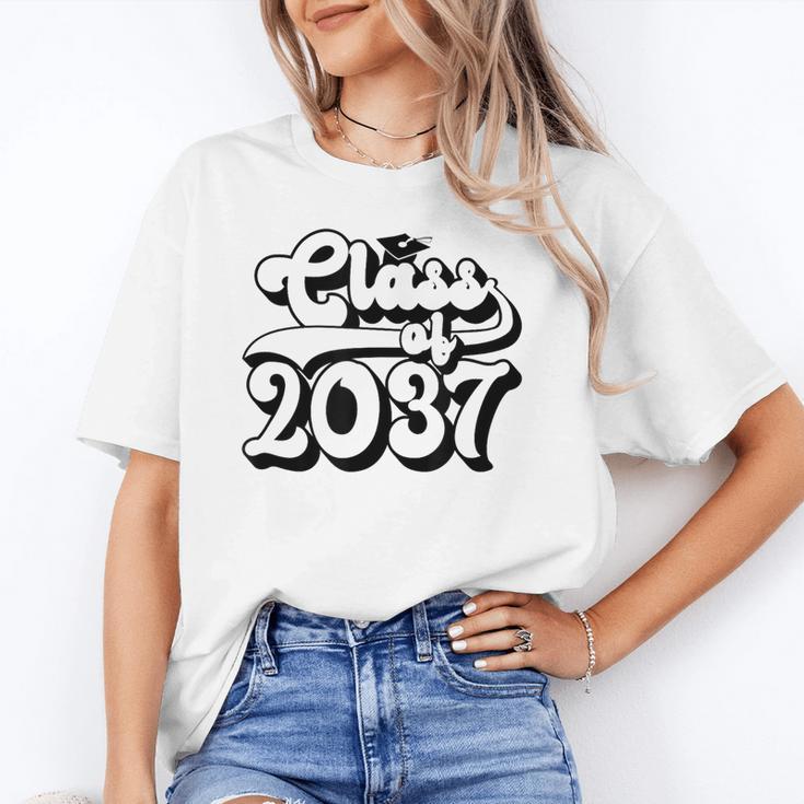 Class Of 2037 Senior Retro 2037 Grad Graduate Graduation Unisex T-Shirt