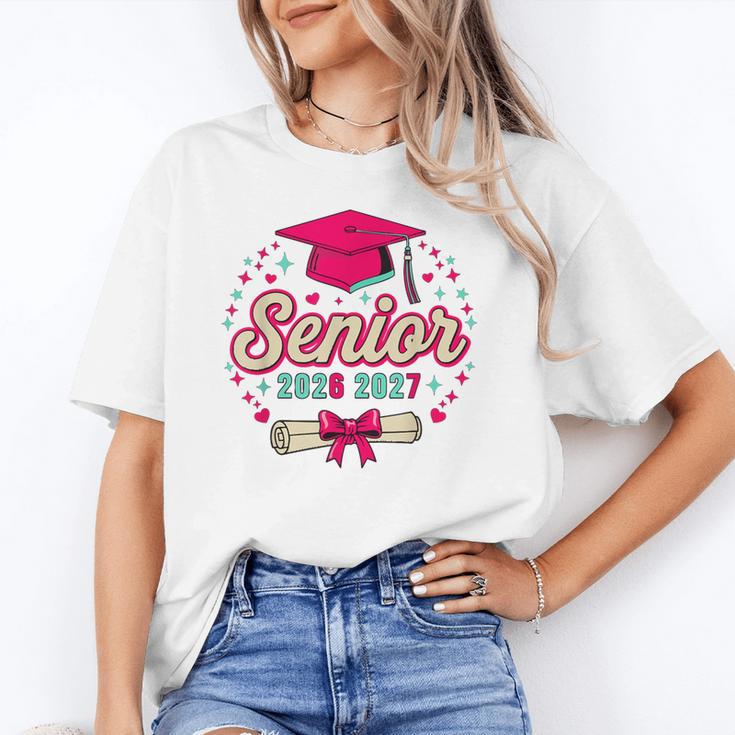 Coquette Pink Bow Senior 2026 2027 Graduation Unisex T-Shirt