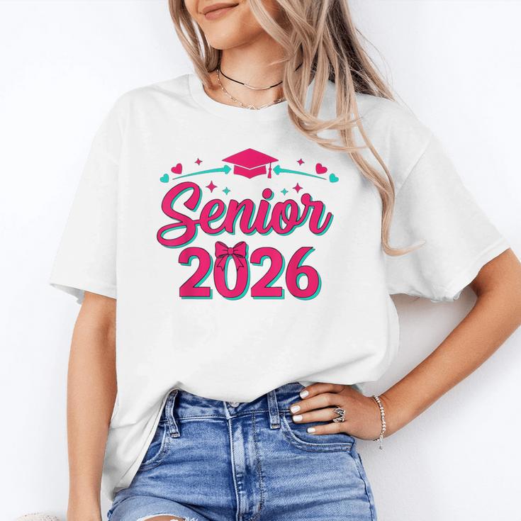 Coquette Pink Bow Senior 2026 Class Of Graduation Unisex T-Shirt