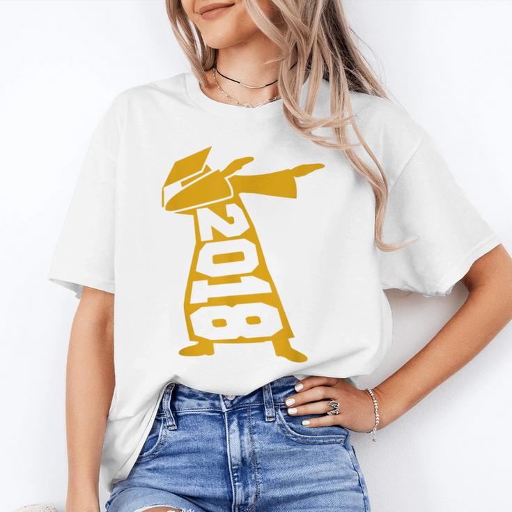 Dabbing Graduation Class Of 2018 T-Shirt School Colors Unisex T-Shirt
