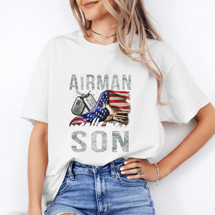 My Favorite Airman Calls Me Son Air Force Graduation Son Unisex T-Shirt