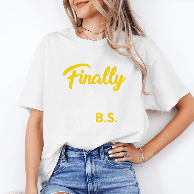 Finally Done With This BS Class Of 2025 College Graduation Premium Tri-Blend Unisex T-Shirt