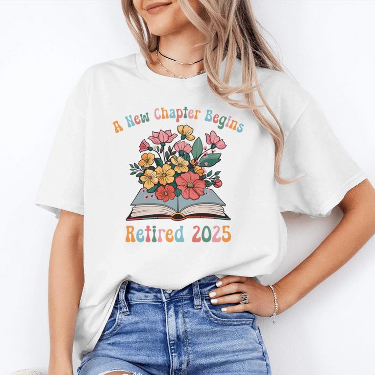 Floral Book Officially Retired 2025 A New Chapter Begins Unisex T-Shirt