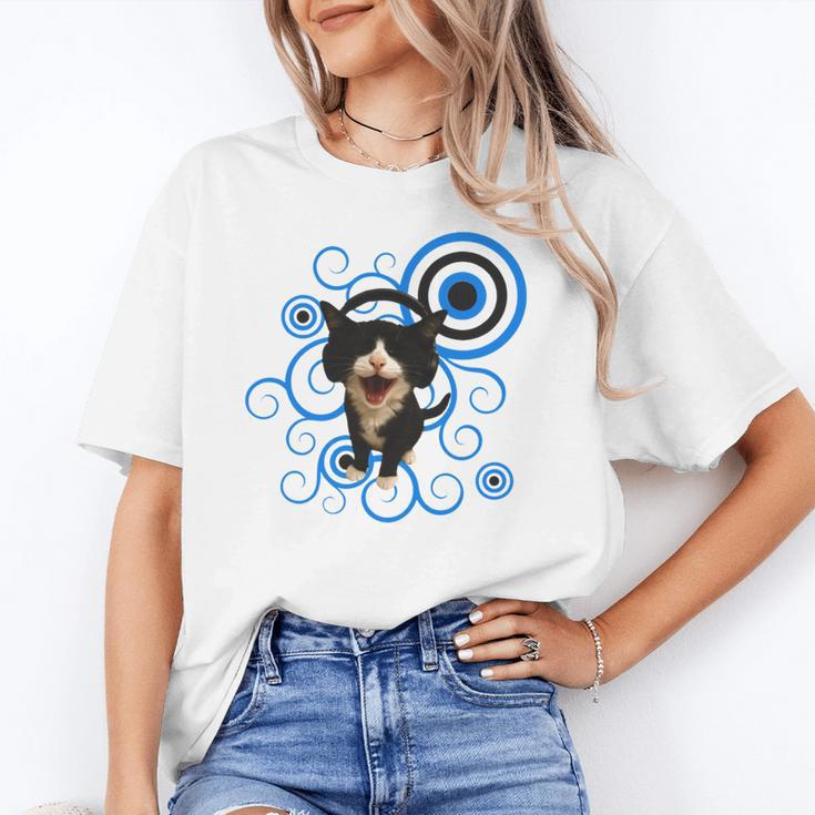 Frutiger Aero Cat Meme Headphone Kitty Cat Lover Unisex T-Shirt Frutiger Aero Cat Meme Headphone Kitty Cat Lover Unisex T-Shirt