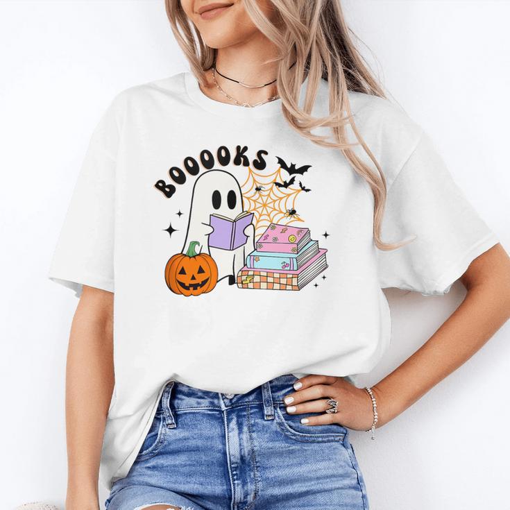 Ghost Reading Halloween Women Teacher Book Lover Unisex T-Shirt Ghost Reading Halloween Women Teacher Book Lover Unisex T-Shirt