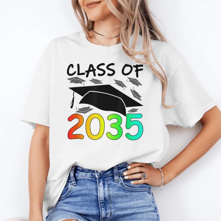 Graduation Class Of 2035 Hand Prints Space Pre-K -12th Grade Unisex T-Shirt