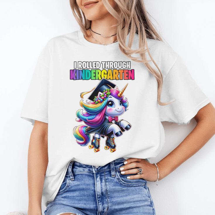 Graduation Kindergarten Unicorn Roller Skate Girls Grad Unisex T-Shirt
