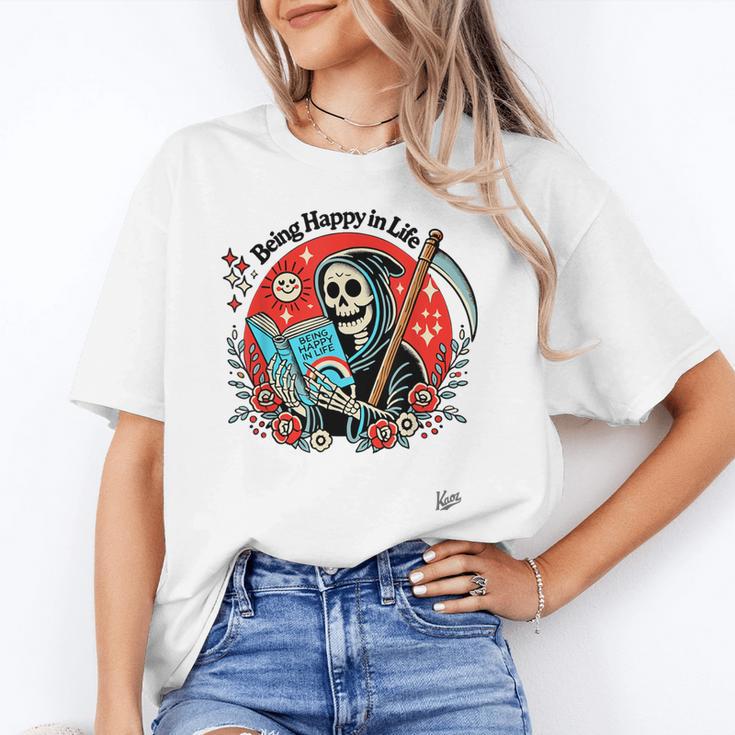 Grim Reaper Reads a Book Unisex T-Shirt Grim Reaper Reads a Book Unisex T-Shirt