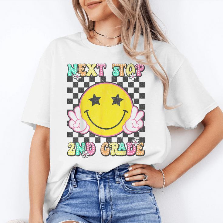 Groovy Next Stop 2nd Grade 1st Grade Graduation 2025 Unisex T-Shirt