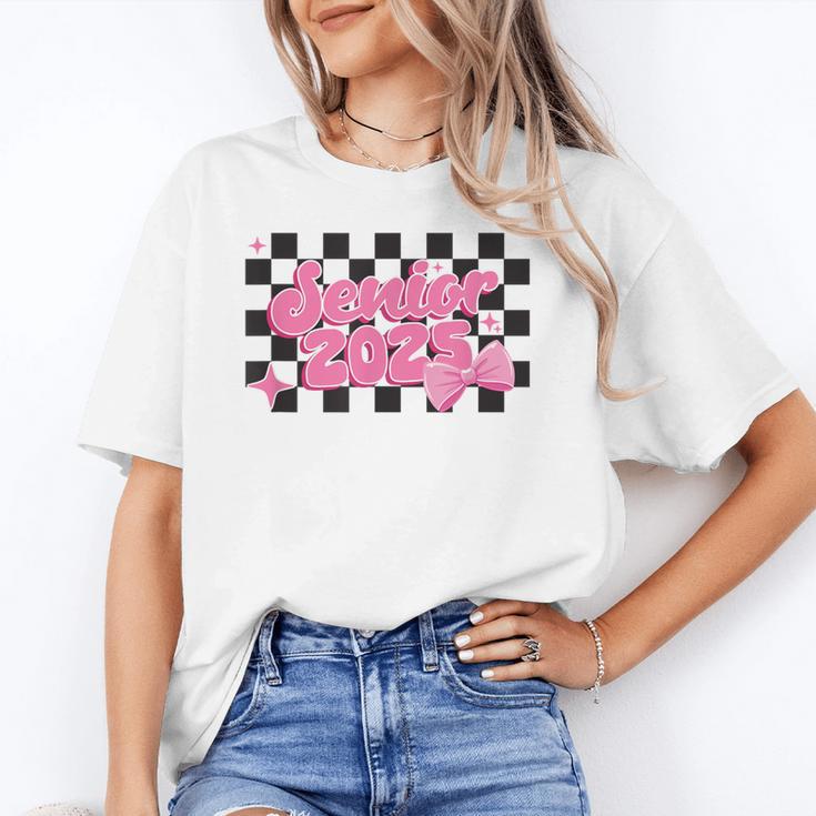 Groovy Senior Class Of 2026 Coquette Pink Bow Graduation Unisex T-Shirt