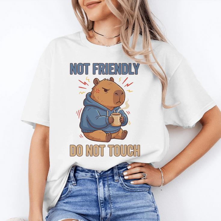 Grouchy Capybara Not Friendly Do Not Touch Introvert Premium Tri-Blend Unisex T-Shirt