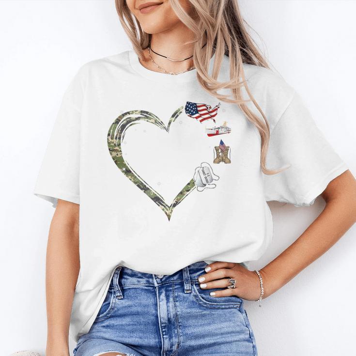 Heart Coast Guard Wife Coast Guard Graduation Wife USCG Wife Unisex T-Shirt