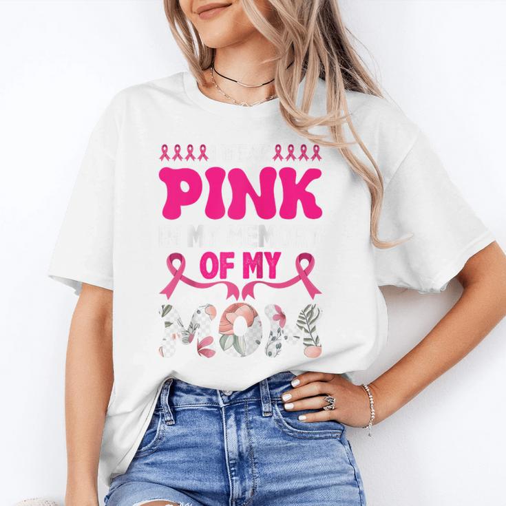 Honoring Mom I Wear Pink In My Memory Of My Mom Raglan Baseball Tee Unisex T-Shirt Honoring Mom I Wear Pink In My Memory Of My Mom Raglan Baseball Tee Unisex T-Shirt