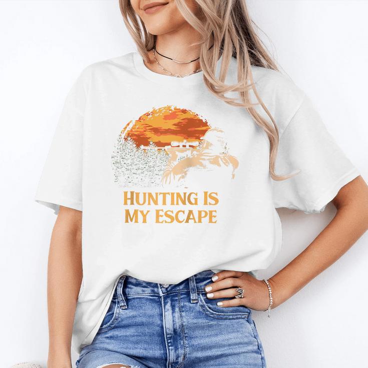 Hunting Is My Escape Introvert Hunter Antisocial Raglan Baseball Tee Unisex T-Shirt
