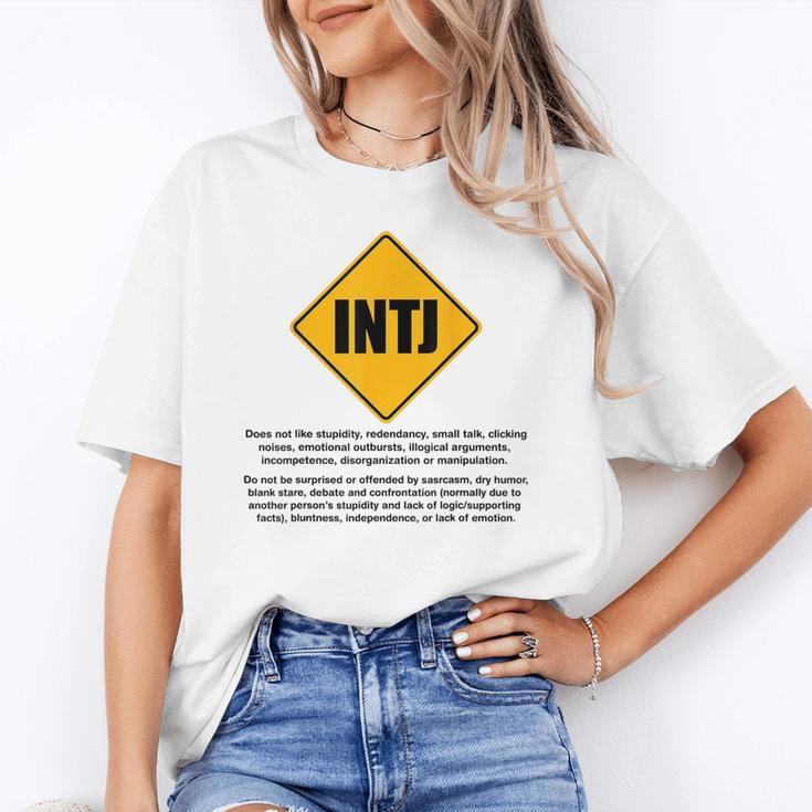 INTJ Warnings Architect Personality Type Introvert Unisex T-Shirt