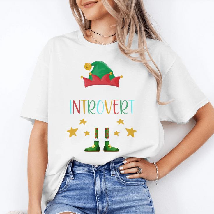 The Introvert Elf Christmas Family Matching Fun Xmas Top Unisex T-Shirt The Introvert Elf Christmas Family Matching Fun Xmas Top Unisex T-Shirt