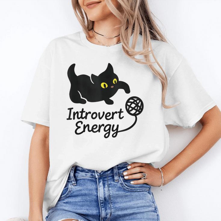 Introvert Energy Cat Love Cat Meme Unisex T-Shirt Introvert Energy Cat Love Cat Meme Unisex T-Shirt