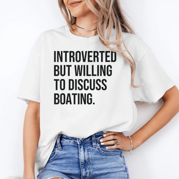 Introverted Boater Boating Introvert Unisex T-Shirt
