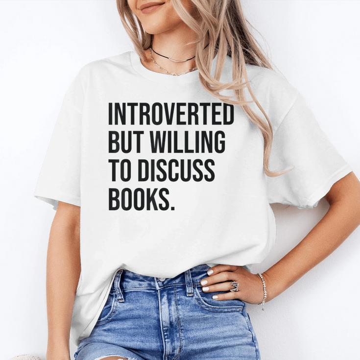Introverted Bookworm Books Introvert Unisex T-Shirt