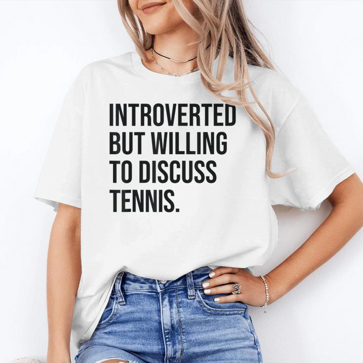 Introverted Tennis Player Tennis Introvert Unisex T-Shirt Introverted Tennis Player Tennis Introvert Unisex T-Shirt
