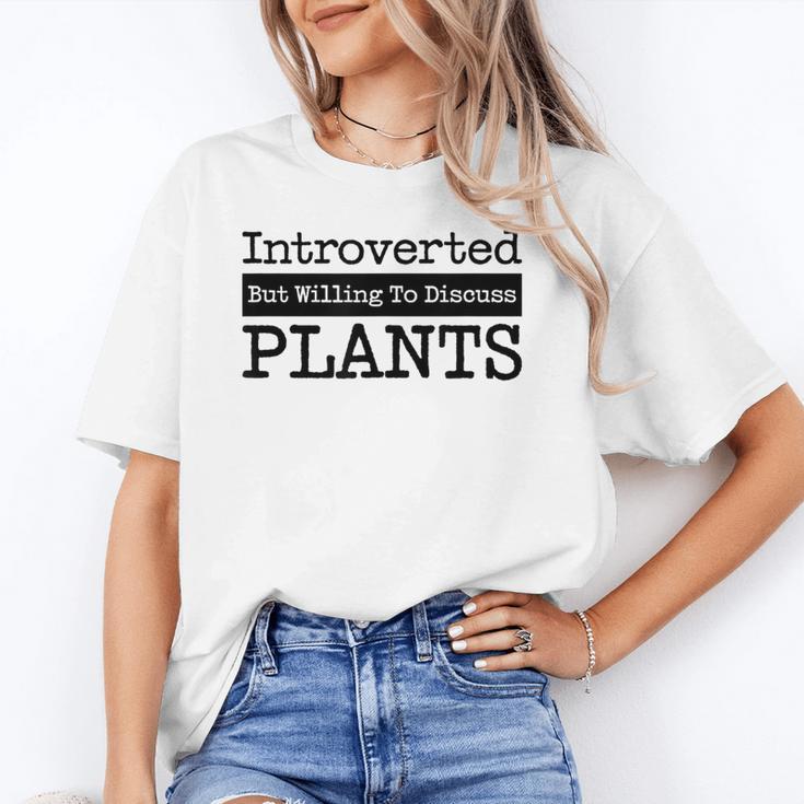 Introverted But Willing To Discuss Plants Cool & Unisex T-Shirt Introverted But Willing To Discuss Plants Cool & Unisex T-Shirt
