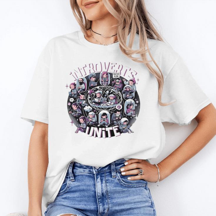 Introverts Unite Quirky Solitude Unisex T-Shirt