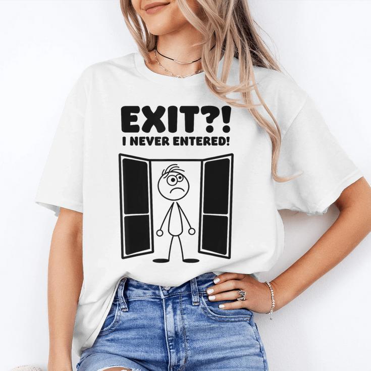 Irony Sarcasm Introvert Dry Humor Cartoon Comic Geek Nerd Unisex T-Shirt