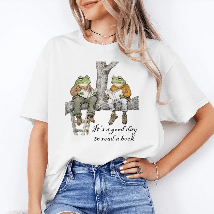 It's A Good Day To Read A Book Frog Toad Unisex T-Shirt It's A Good Day To Read A Book Frog Toad Unisex T-Shirt
