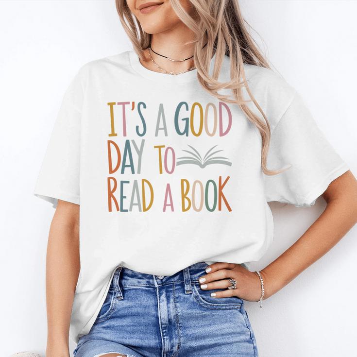 It’s a Good Day To Read a Book Lovers Library Reading Women Unisex T-Shirt