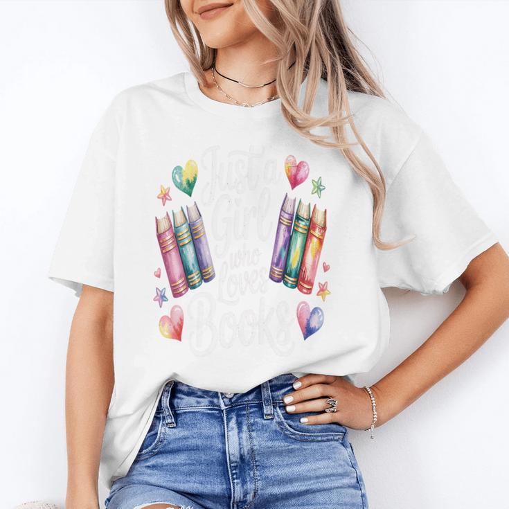 Just a Girl Who Loves Books Lover Reading Library Librarian Unisex T-Shirt Just a Girl Who Loves Books Lover Reading Library Librarian Unisex T-Shirt