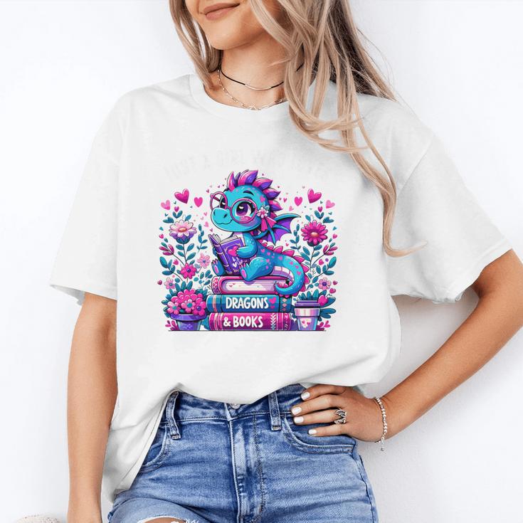 Just A Girl Who Loves Dragons And Books Cute Dragon Reading Premium Tri-Blend Unisex T-Shirt Just A Girl Who Loves Dragons And Books Cute Dragon Reading Premium Tri-Blend Unisex T-Shirt