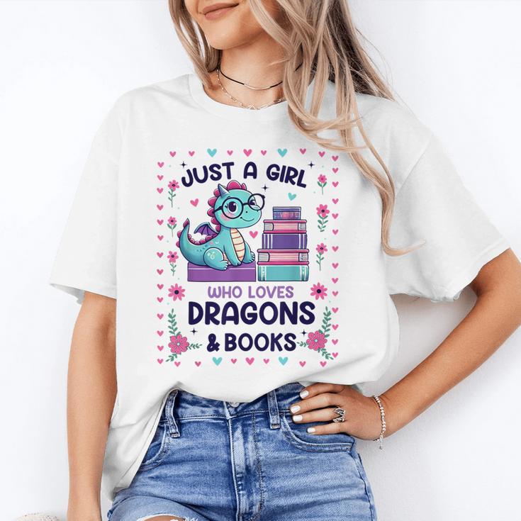 Just A Girl Who Loves Dragons And Books Lover Reading Book Unisex T-Shirt Just A Girl Who Loves Dragons And Books Lover Reading Book Unisex T-Shirt