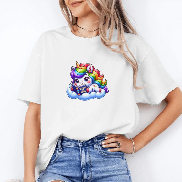 Just One More Chapter Bookish Book Unicorn Reading Book Unisex T-Shirt
