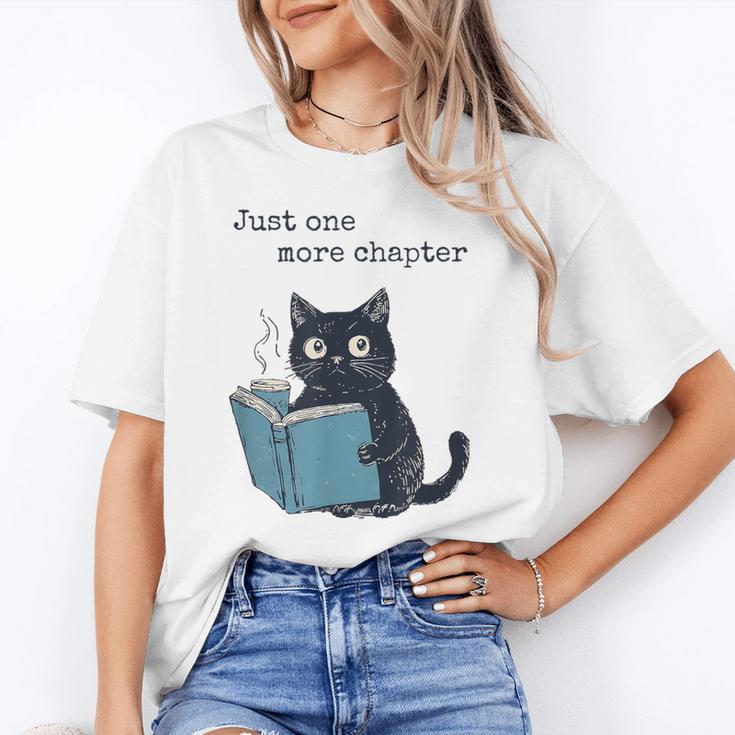Just One More Chapter Bookworm Cat Book Lover Unisex T-Shirt Just One More Chapter Bookworm Cat Book Lover Unisex T-Shirt