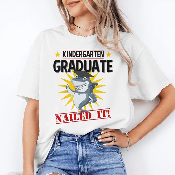 Kids Kindergarten Nailed It Shirt 2019 Shark Graduation Tee Unisex T-Shirt