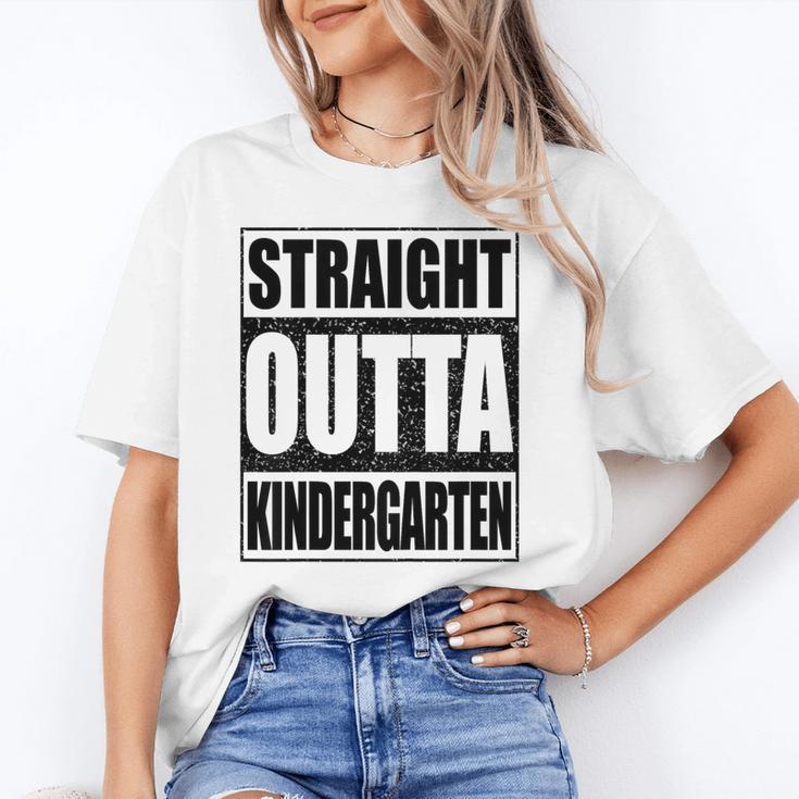 Kids Straight Outta Kindergarten Shirt Boy Girl Graduation Unisex T-Shirt