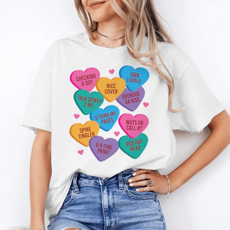 Librarian Shirt Valentines Book Worm Reading Tshirt Premium Tri-Blend Unisex T-Shirt