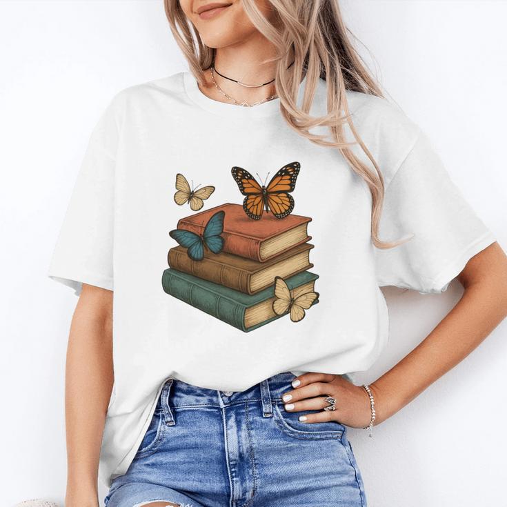 Life Is Better With Butterflies And Books Cute Butterfly Unisex T-Shirt