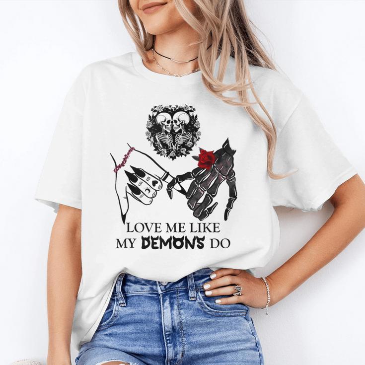 Love Me Like My Demons Do Dark Romance Merch Smutty Book Unisex T-Shirt Love Me Like My Demons Do Dark Romance Merch Smutty Book Unisex T-Shirt