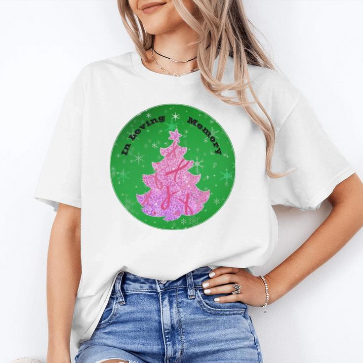In Loving Memory Cancer Christmas Tree Memorial Unisex T-Shirt In Loving Memory Cancer Christmas Tree Memorial Unisex T-Shirt