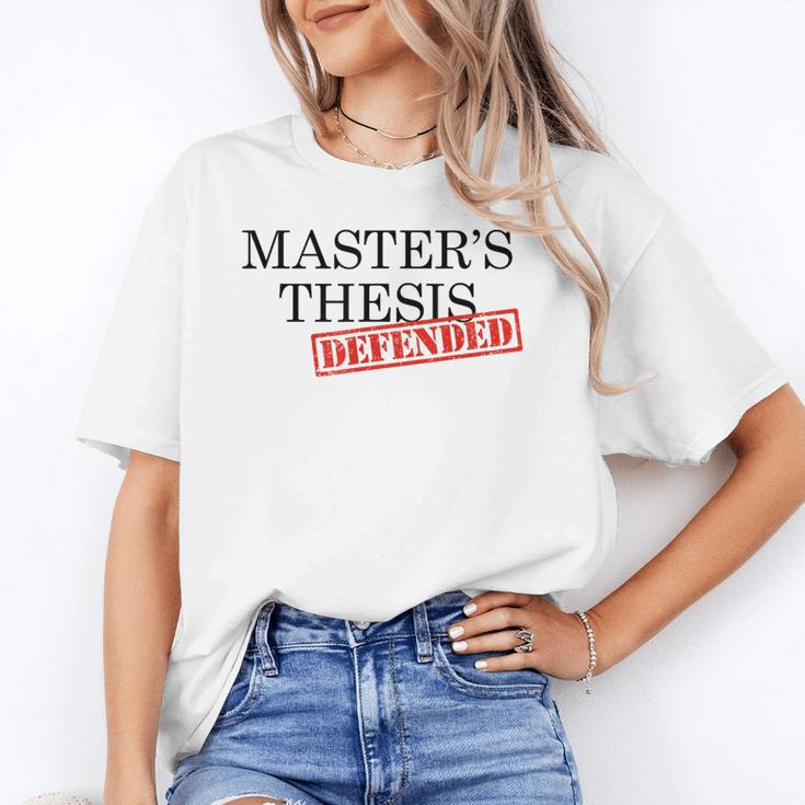 Master's Thesis Defense Tshirt Masters Graduation Shirt Unisex T-Shirt