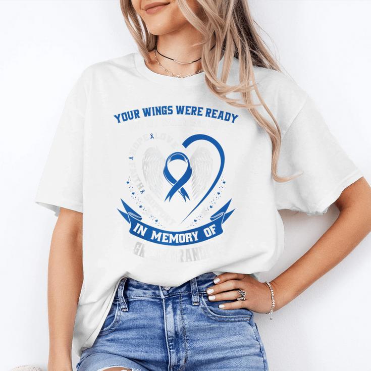In Memory Of Great Grandpa Colon Cancer Awareness Memorial Raglan Baseball Tee Unisex T-Shirt