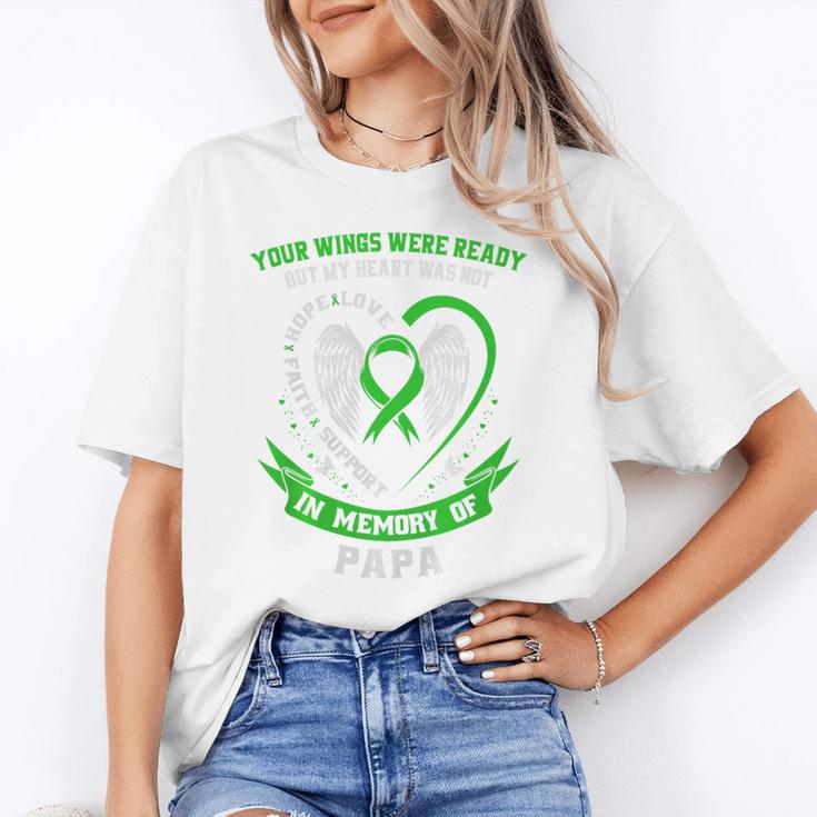 In Memory Of Papa Non Hodgkins Lymphoma Awareness Cancer Premium Unisex T-Shirt