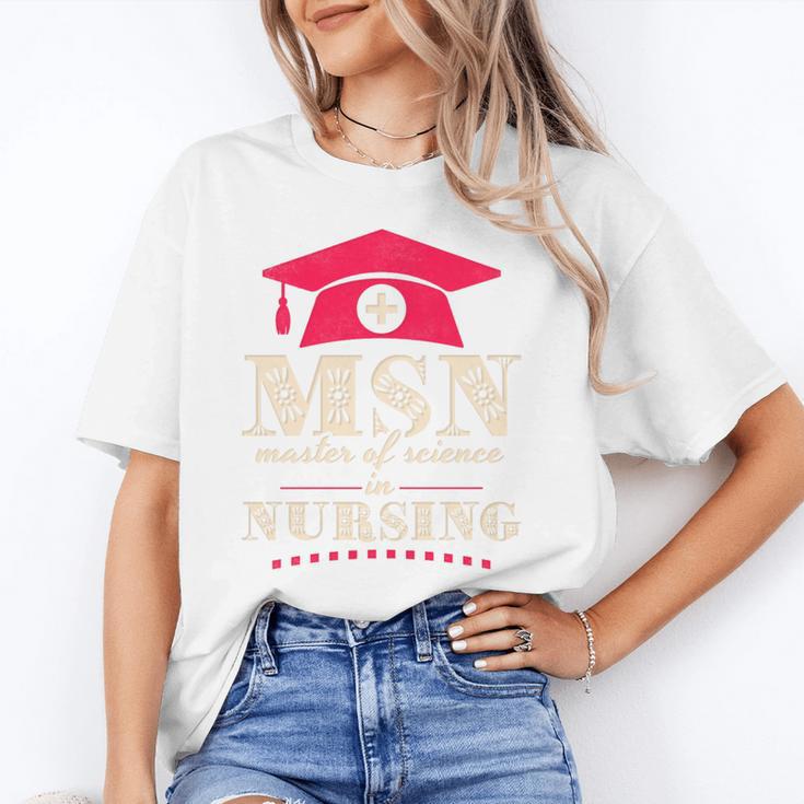 Msn Master Of Science In Nursing College Graduation Premium Tri-Blend Unisex T-Shirt