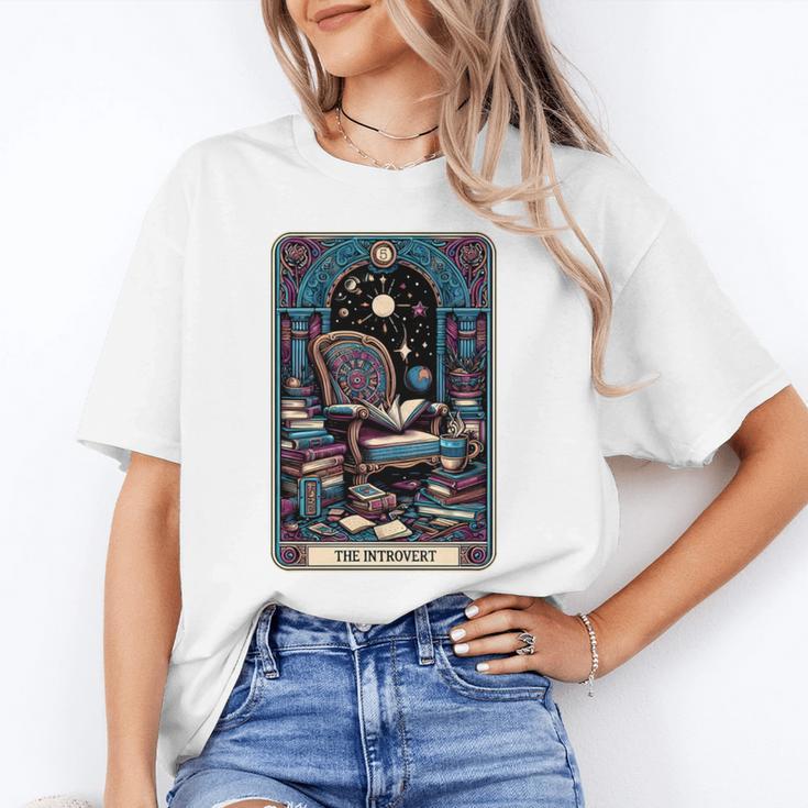 Mystical Library Book Reader The Introvert Tarot Card Unisex T-Shirt Mystical Library Book Reader The Introvert Tarot Card Unisex T-Shirt