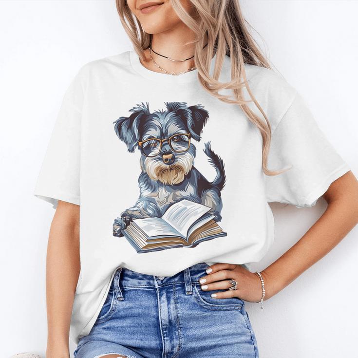 Nerdy Schnauzer Dog Book Lover Glasses Cute Pet For Men Women Kids Unisex T-Shirt Nerdy Schnauzer Dog Book Lover Glasses Cute Pet For Men Women Kids Unisex T-Shirt