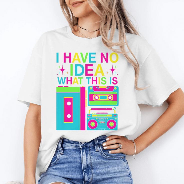 I Have No Idea What This Is Retro 70's 80's 90's Nostalgia Premium Tri-Blend Unisex T-Shirt
