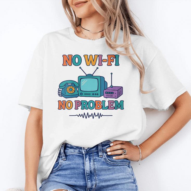 No Wi-Fi No Problem – Retro Dial Up Tech Nostalgia Unisex T-Shirt