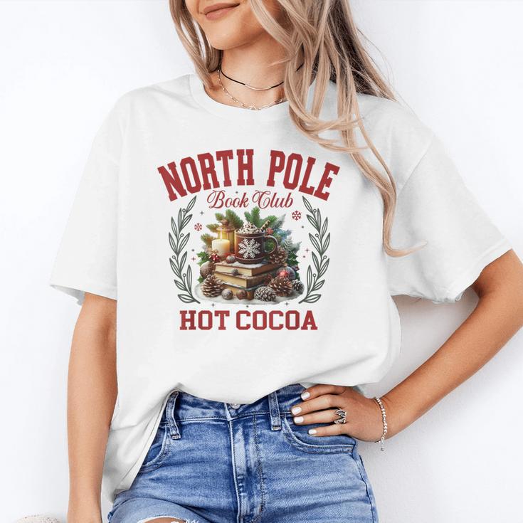 North Pole Book Club Hot Cocoa Bookworm Christmas Xmas Unisex T-Shirt North Pole Book Club Hot Cocoa Bookworm Christmas Xmas Unisex T-Shirt